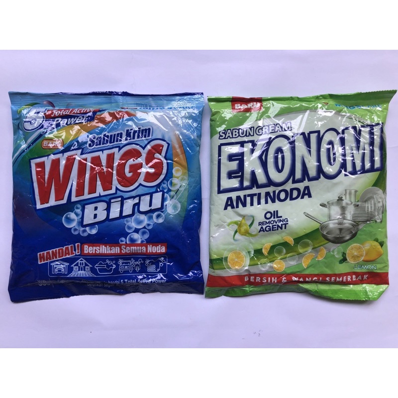 Wings Biru / Ekonomi Sabun Krim (Sabun Colek)