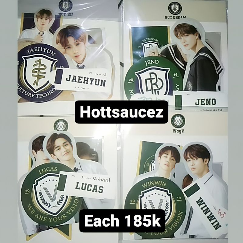 pc set lauggage sticker jaehyun, winwin, lucas, jeno b2s