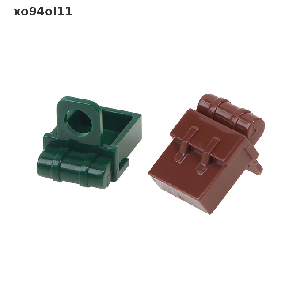 Xo 10PCS WW2 Mainan Balok Bangunsusun Model Lego Bentuk Tas Ransel Militer Untuk Hadiah OL