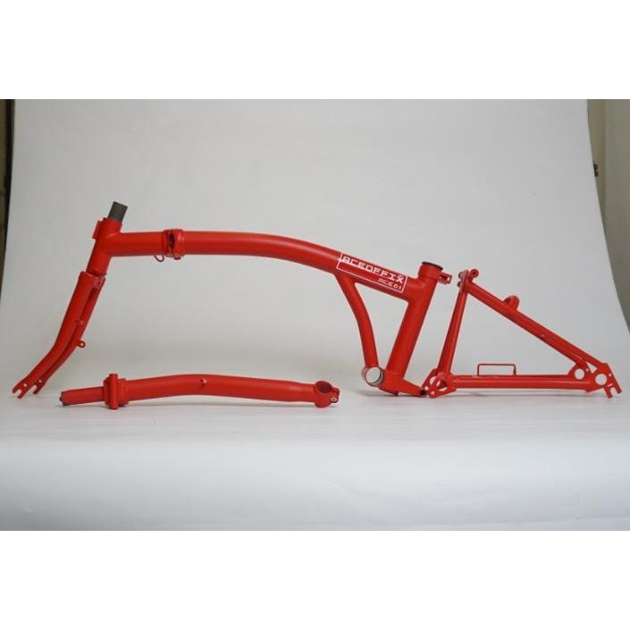 Aceoffix Frame Set 16inch Vbrake Cromoly plus Handlepost Merah