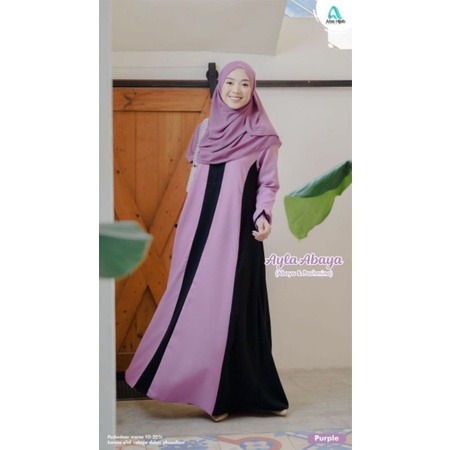 AYLA ABAYA BY AFAS HIJAB ORIGINAL CANTIK KEKINIAN LEBARAN (Abaya Premium)