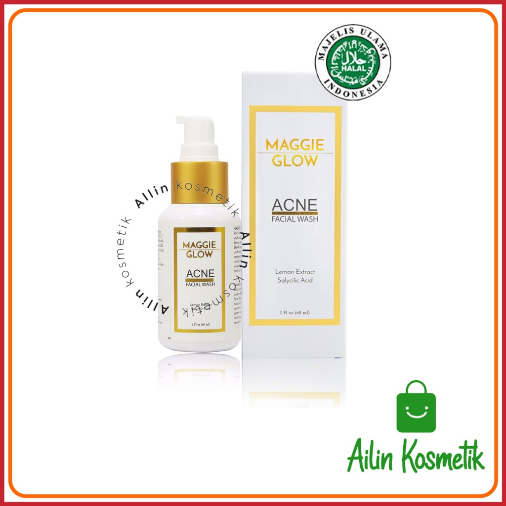 MAGGIE GLOW ACNE FACIAL WASH BPOM NA18161204142 by AILIN