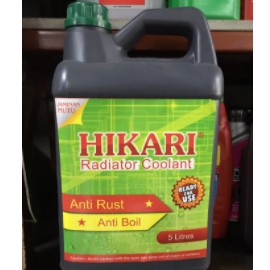 Air radiator/ radiator coolant HIKARI CAIRAN WARNA HIJAU - 5 liter