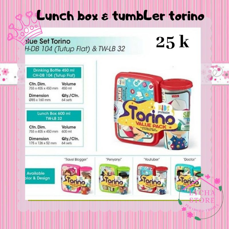 Lunch box & tumbLer torino