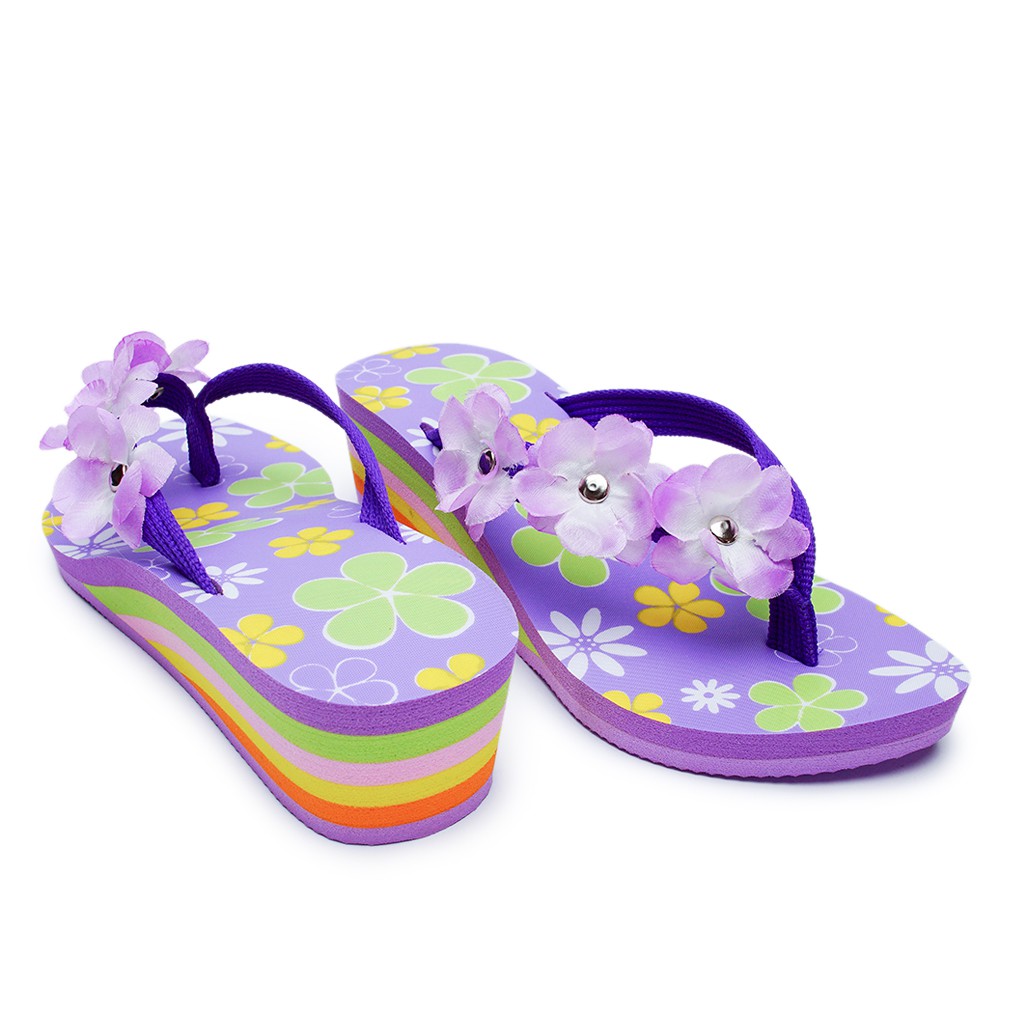 DNOIR Sandal Anak Perempuan BUNGA3 UNGU