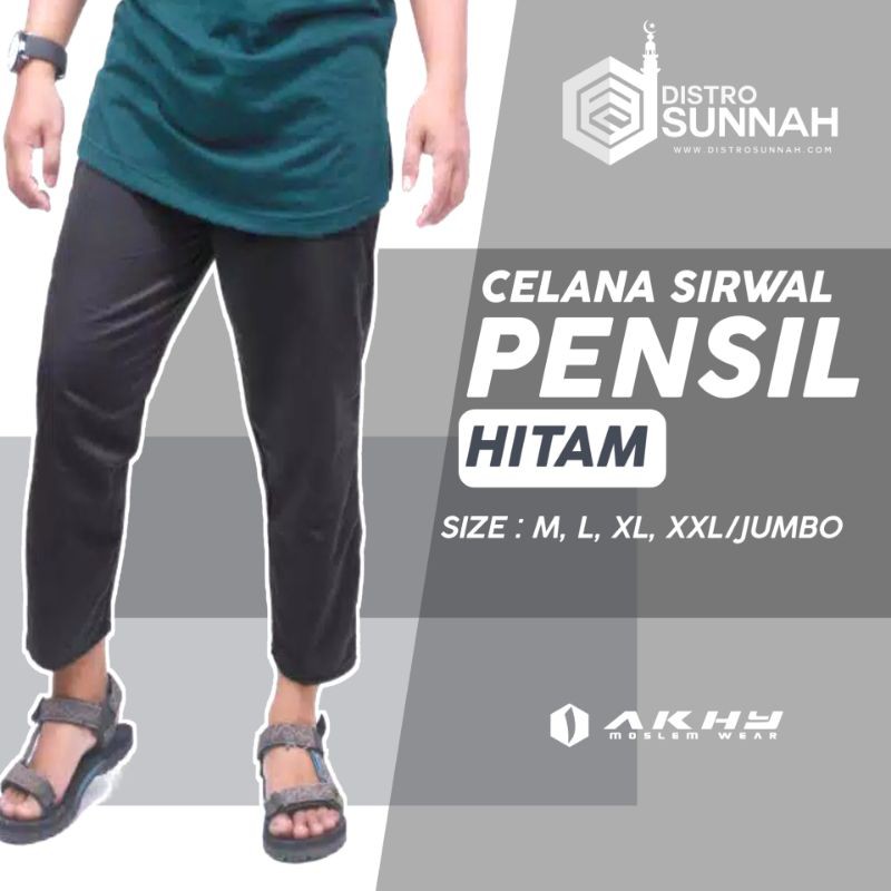 Celana sirwal semi formal hitam Panjang Pria Sirwal Pensil Murah Berkualitas