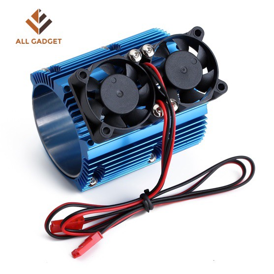 Motor Heat Sink Metal Dual Fan 41-43mm 1/8 RC Car Monster Truck 1pcs