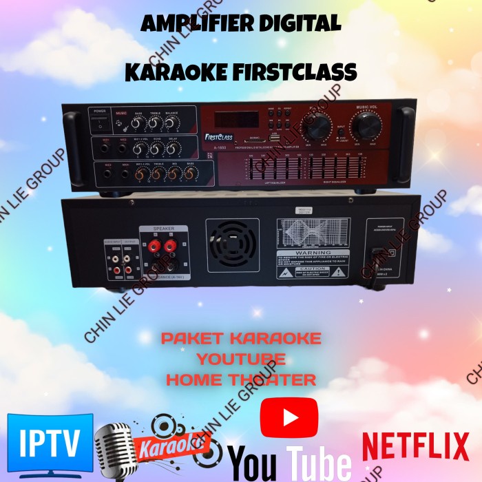 Paket Karaoke Amplifier Digital Smart Box Android BERGARANSI