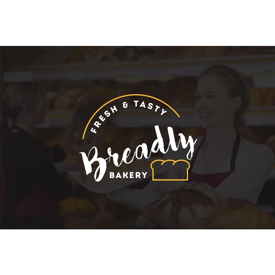 10 Bakery Shop Flat Script Logo