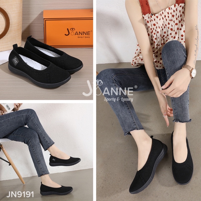 RESTOCK!! [ORIGINAL] JOANNE FlyKnit Flat Shoes Sepatu Wanita #JN9191