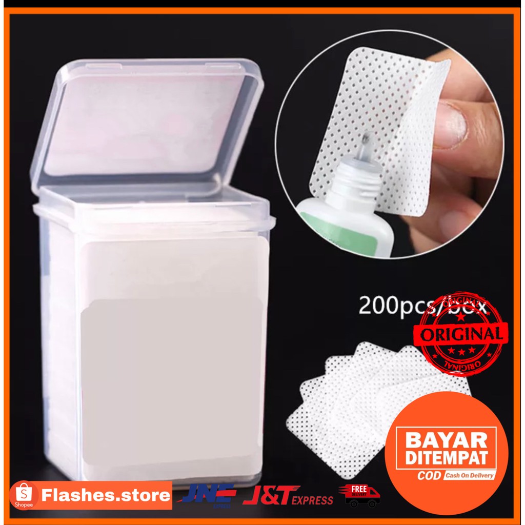 Cotton Cleaner Glue/ pembersih lem isi 200pcs