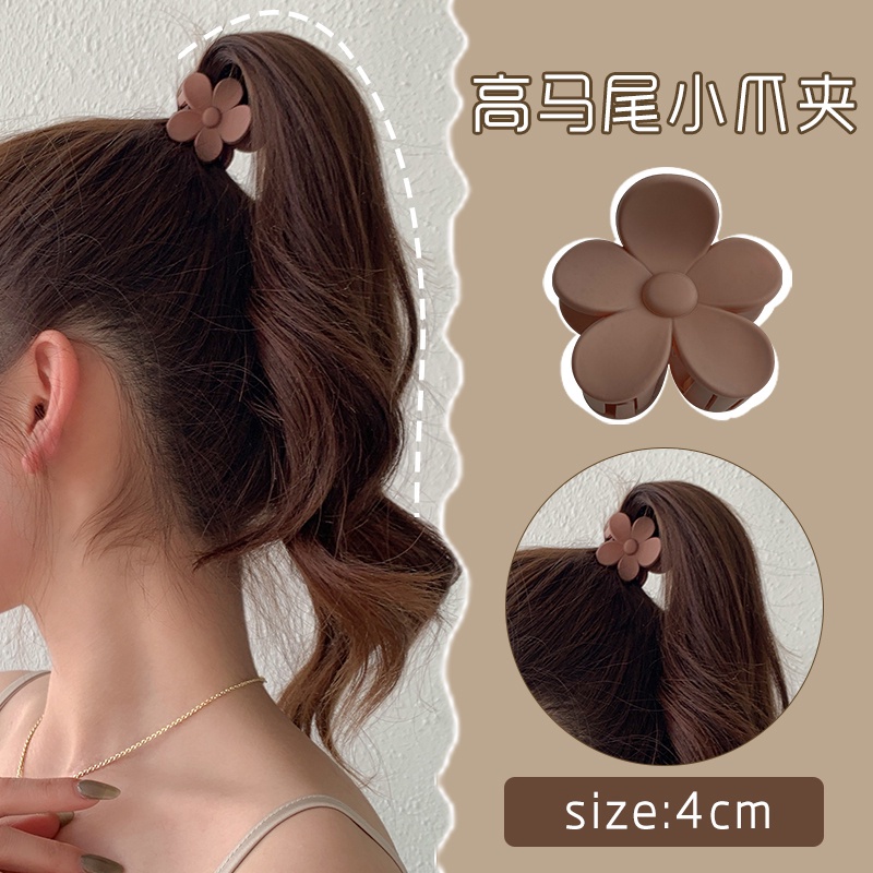 Jepit Rambut Ponytail Desain Bunga Untuk Wanita