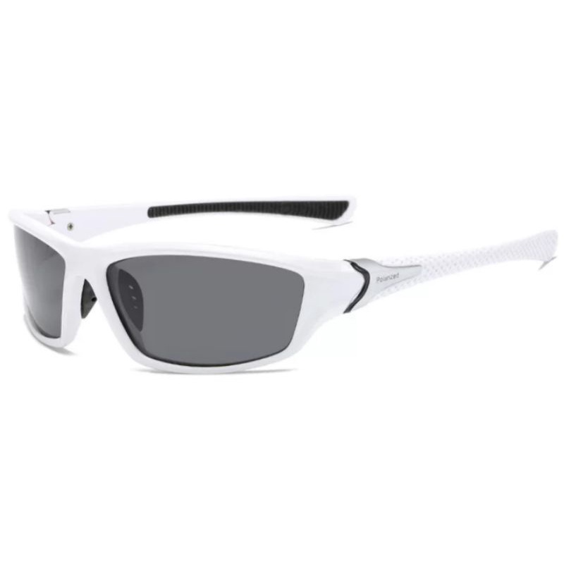 Kacamata Sepeda Gowes Polarized Bicycle Glasses Outdoor Sports Kacamata Frame Putih D120