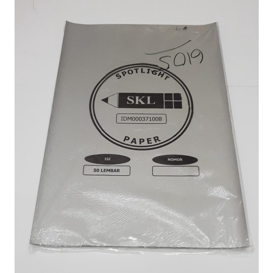 

KERTAS SPOTLIGHT 40 x 60cm SILVER PER LEMBAR