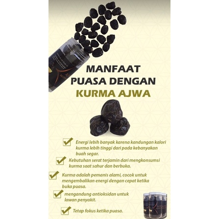

KURMA AJWA MADINAH PREMIUM 500gr