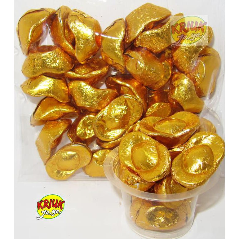 

BEST SELLER Cokelat / Coklat Emas Bentuk Uang Keberuntungan Jaman Dulu Yen Pao