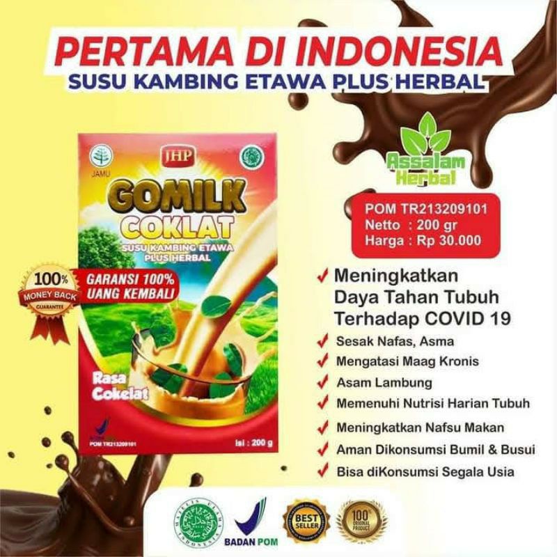 

SUSU GOMILK RASA COKELAT | SUSU ETAWA DAUN KELOR