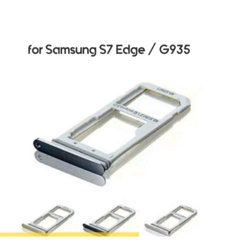 Simtray Sim Trey Tempat Kartu Slot Sim Card Samsung S7 Edge G935