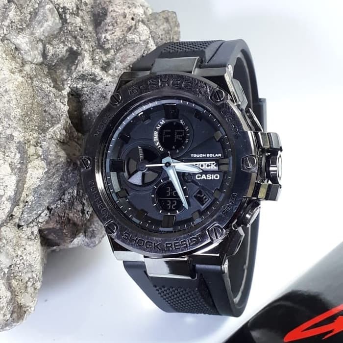 Jam Tangan Casio GSTB100 Water Resist Renang - Fullblack