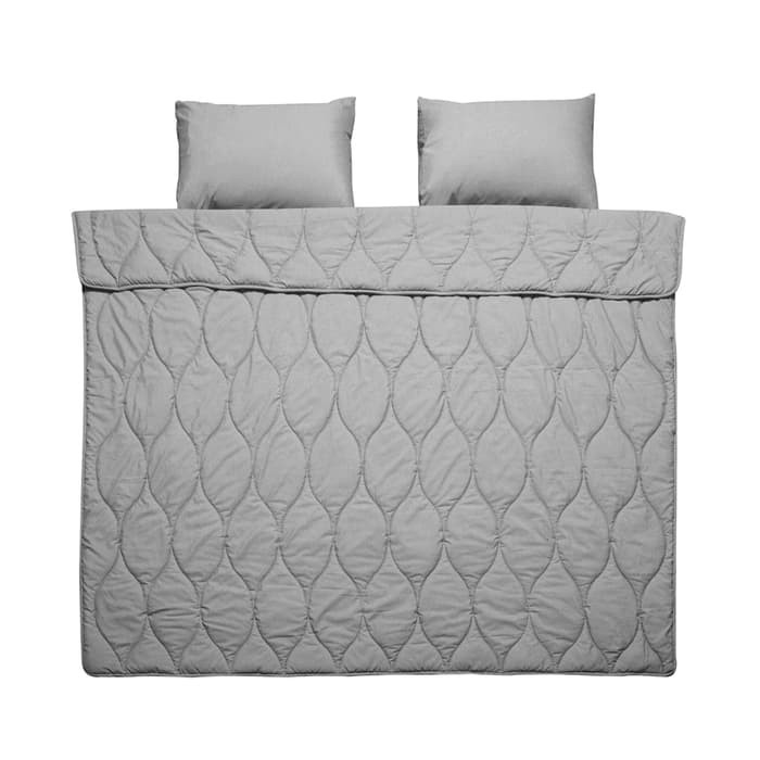 INFORMA- BED COVER SET YARN DYED PINK 210X210CM bn17