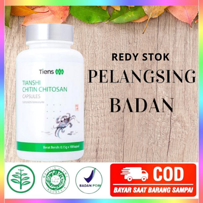 (COD) PELANGSING BADAN CHITIN CHITOSANA/ Obat diet herbal tiens ori menurun berat badan