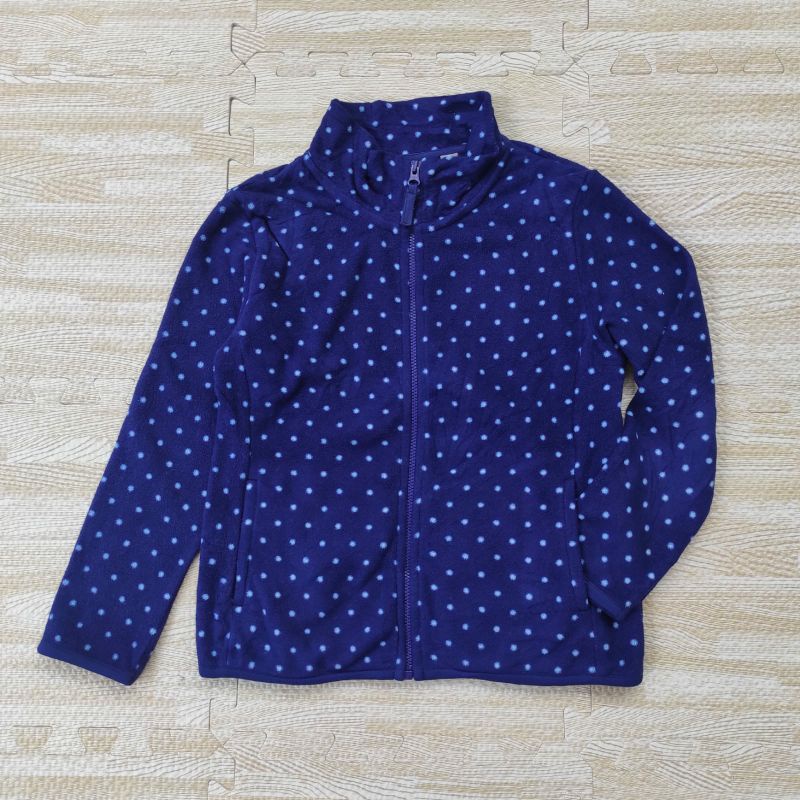 UNIQLO JAKET POLKA POLAR ANAK KIDS BALITA PRELOVED SECOND ORIGINAL