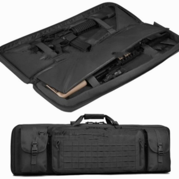 airsoftgan bag tas laras panjang army 80 cm 2 kompartemen