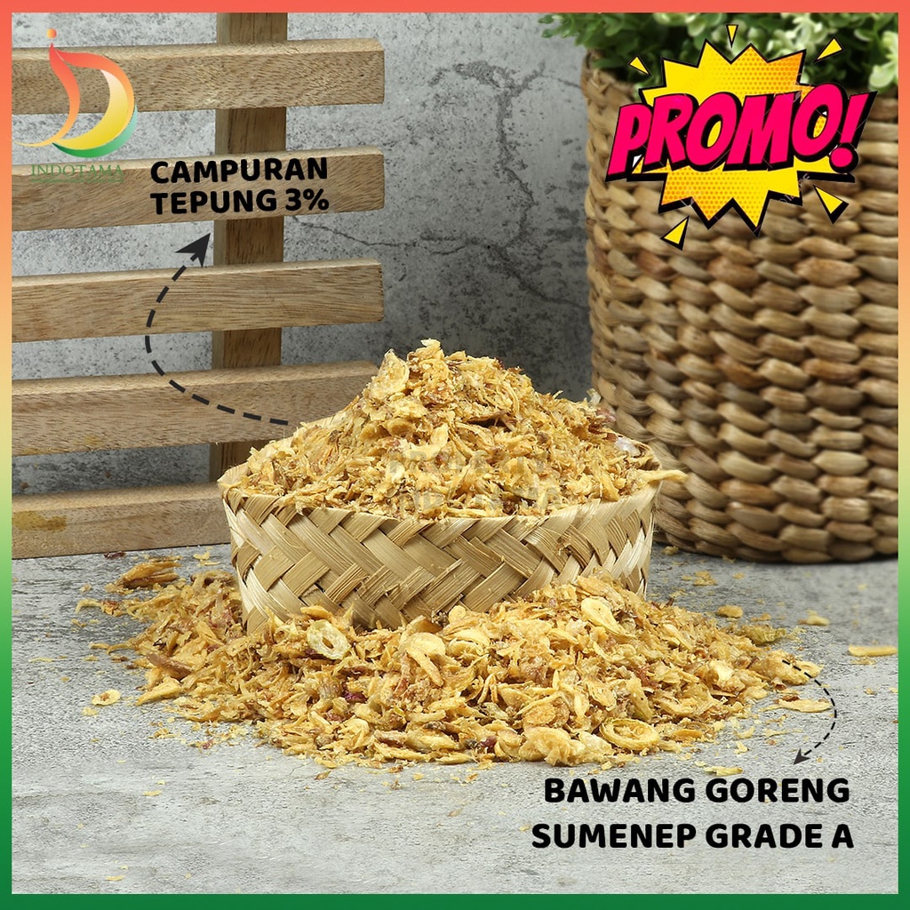 

Bawang Goreng 1 Kg Asli Sumenep 1 Ons Brambang Merah Goreng 1Kg - Bawang Goreng Nion Nion