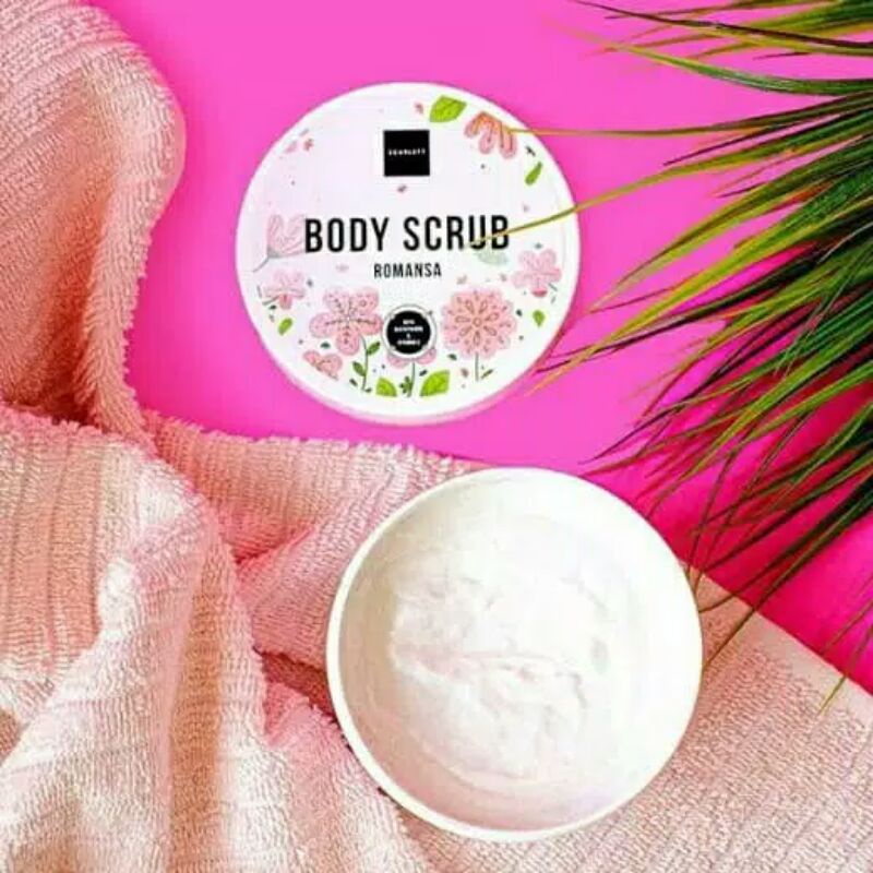 Whitening Body Scrub Romansa Scarlett Original by Felicya Angelista