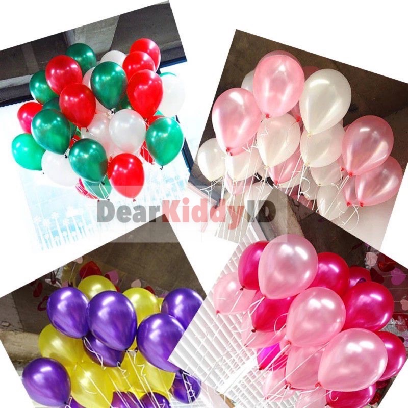 DK BALON LATEX METALIX / MENGKILAP 11 Inch / Balon Warna Warni Perlengkapan PESTA / Mainan Anak