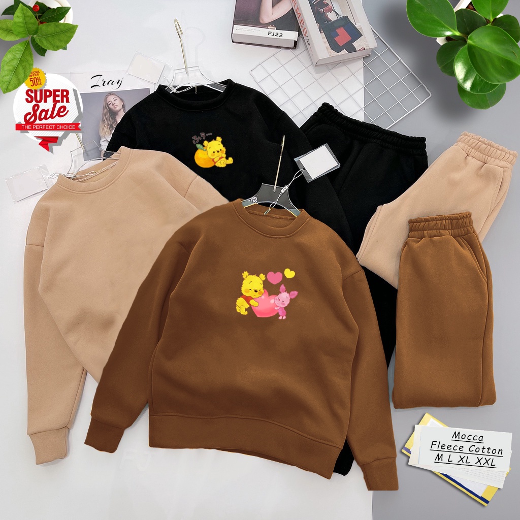 🅳🅵 Sweater Winnie The Poch | Sweter Pria &amp; Wanita | Dhea Fashion