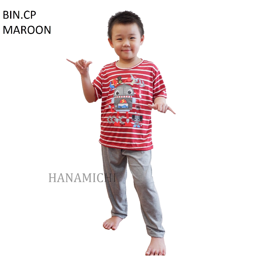 Hanamichi BIN.CP Baju Tidur Anak Lengan Pendek