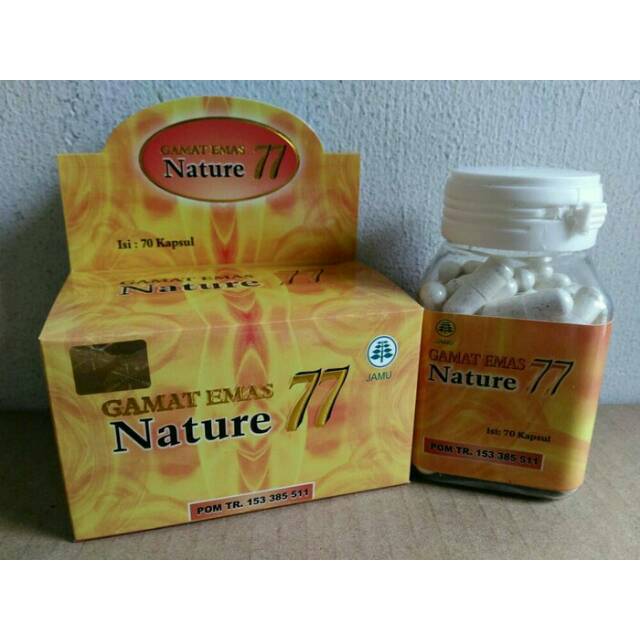 KAPSUL GAMAT EMAS NATURE 77 ORIGINAL / KAPSUL EKSTRAK GAMAT EMAS NATURE 77