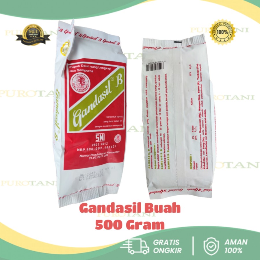 Pupuk Gandasil B Pupuk Bunga Dan Buah 500 GRAM