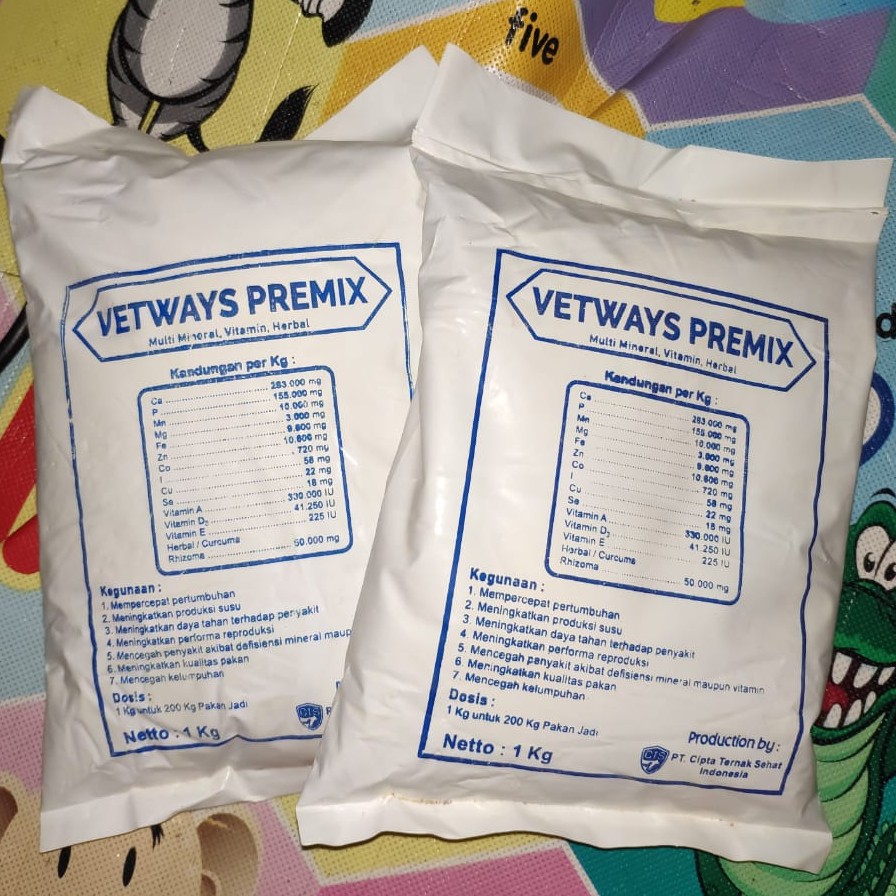 VETWAYS PREMIX - multi mineral vitamin penggemuk hewan ternak sapi
kambing domba