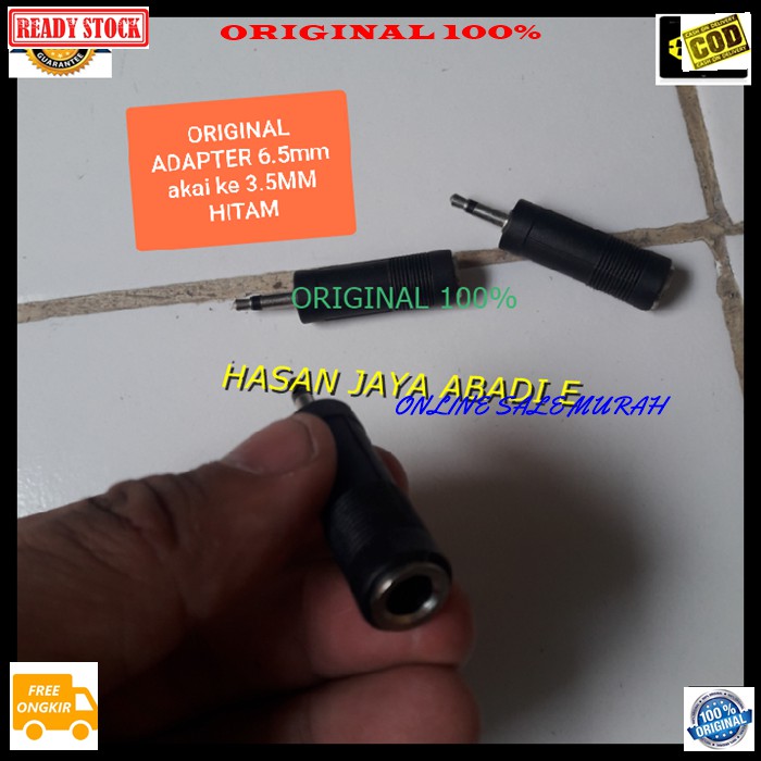 G249 jack 3,5mm cowo jek akai akay 6,5 mm cewe mic adapter mik konektor microphone sambungan splitter audio sound extension penyambung suara headset headphone converter female male canon aux dvd ampli stereo original male female  JACK 6,5MM CEWE DAN 3,5MM