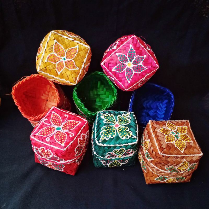 CRAFTDEWATA Keben Mini 8 Cm Kotak Aksesoris Khas Bali Murah Keben Kecil Wadah Pejrimpen