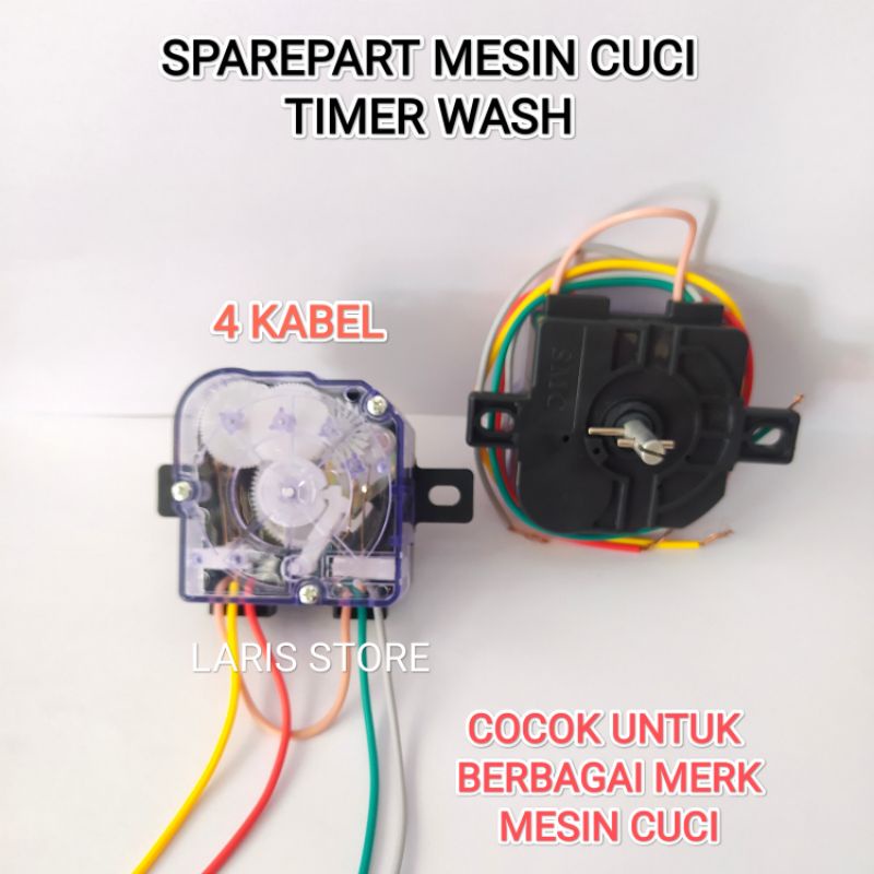 TIMER WASH 4 KABEL / MESIN CUCI 2 TABUNG UNIVERSAL SEMUA MERK