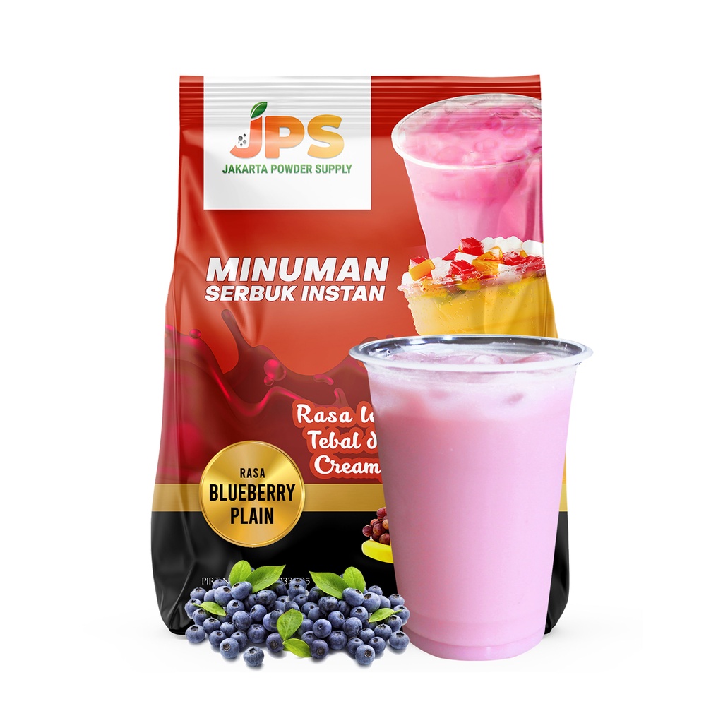 

JPS Blueberry Plain Serbuk Powder Bubuk Minuman 1 Kg