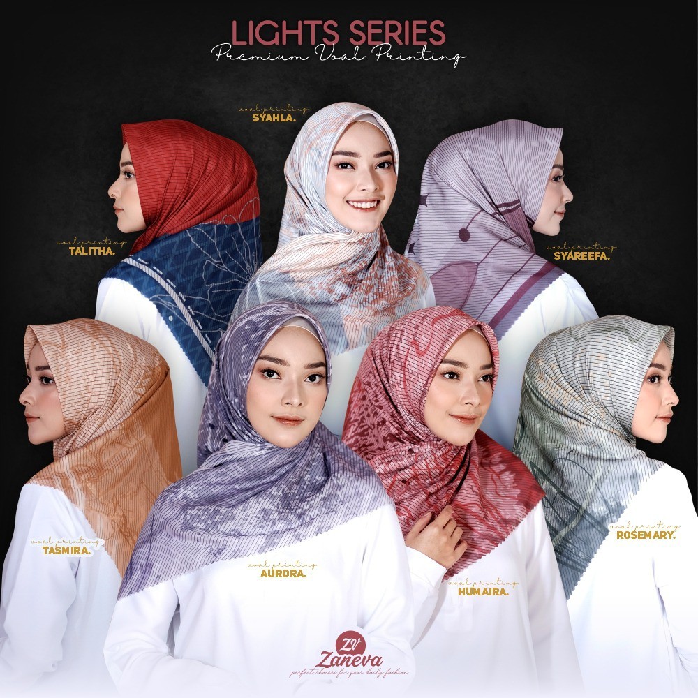 Lights Series By Zaneva Hijab l Promo Ramadhan 2023 Kemasan Pouch