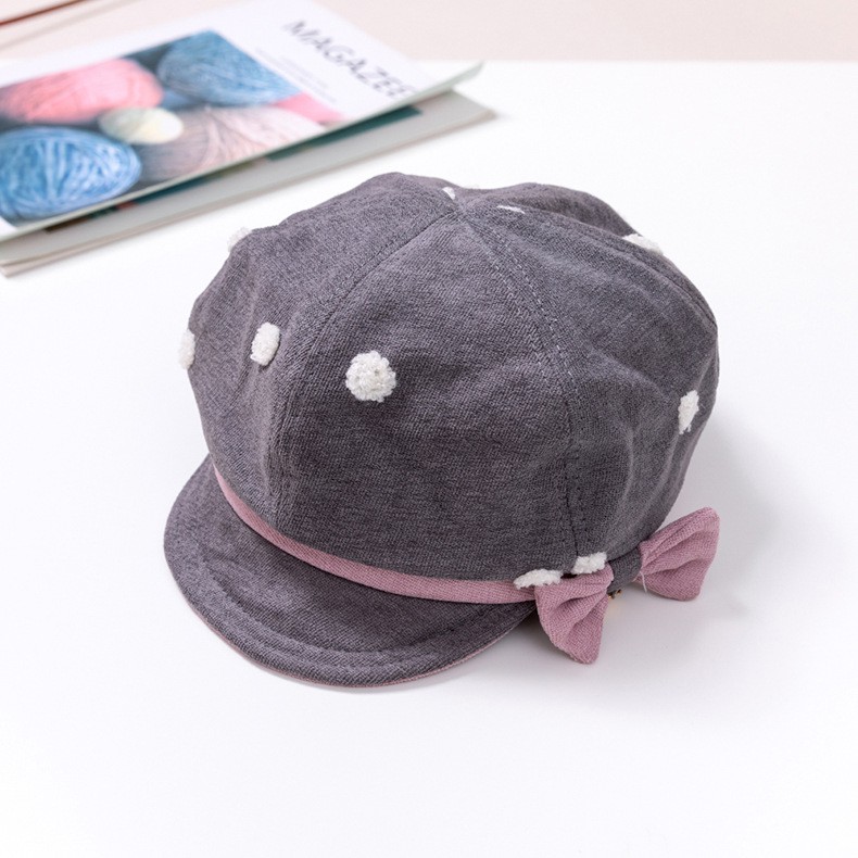 Topi Baret Anak Perempuan Import HT39 Topi Flat Cap