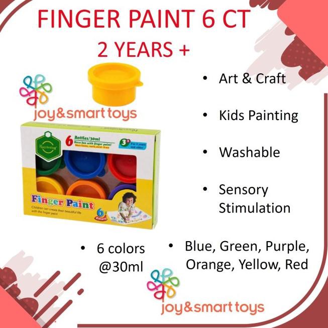 

SIH JOY SMART TOYS FINGER PAINT 6 CT CAT LUKIS MAINAN EDUKASI ANAK 1 TAHUN X26J