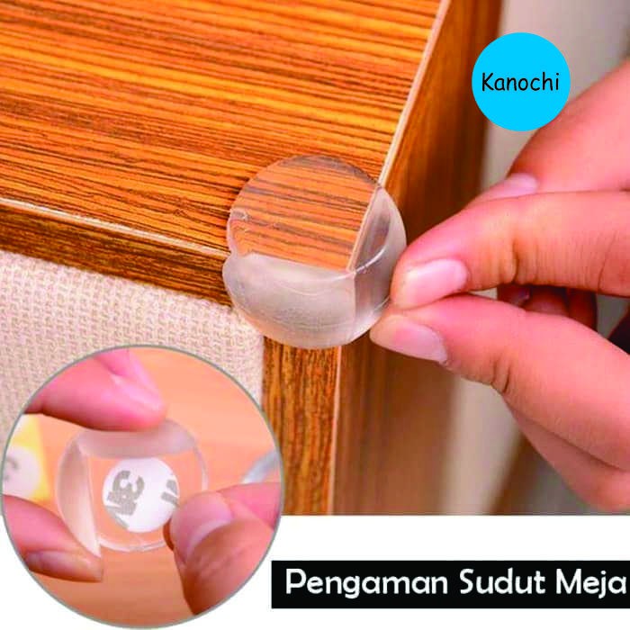 Pengaman Sudut Meja Transparan Pelindung Sudut Furniture Lemari Kaca