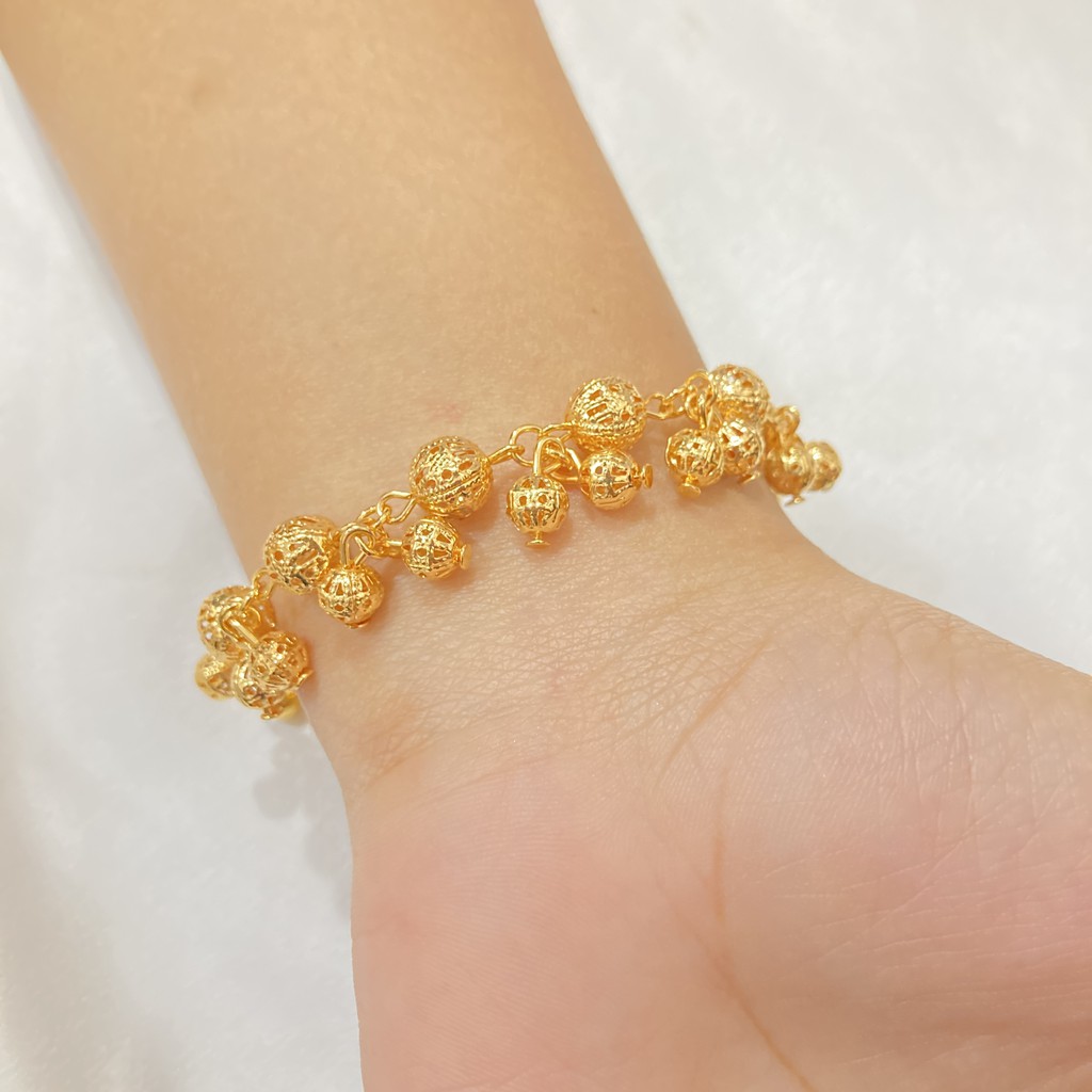 [NOIN] Gelang Tangan Wanita Jurai Bola Kerawang - Aksesoris Perhiasan GR-004
