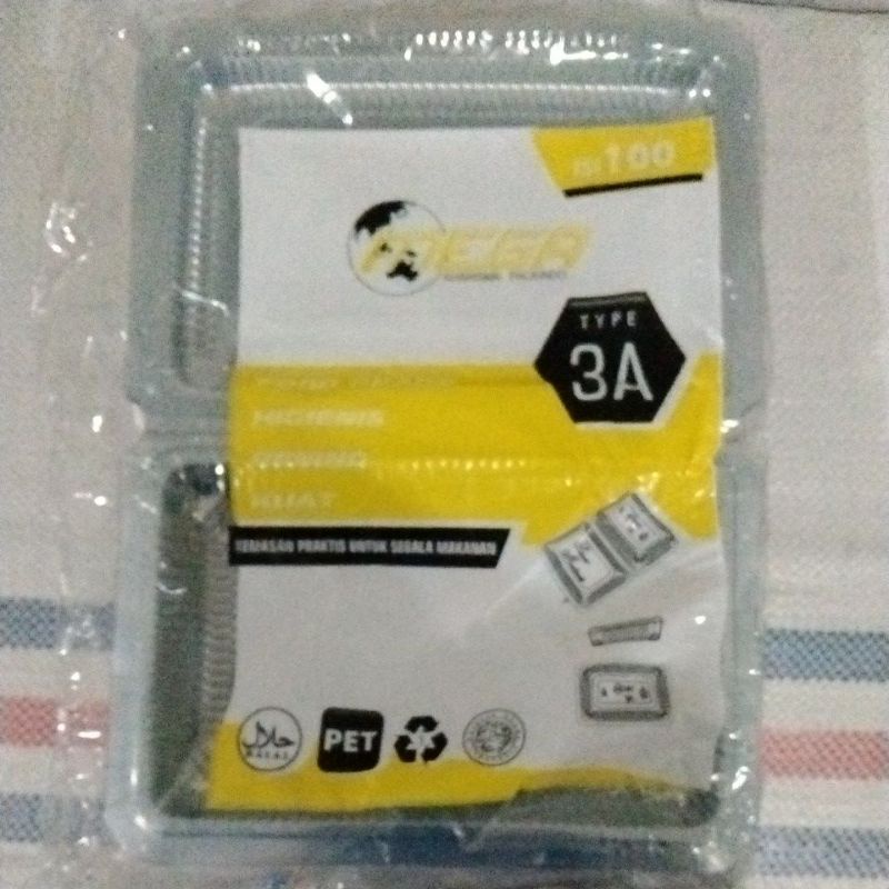 MIKA PLASTIK BENING 3A MERK MEGA FOOD GRADE ISI 100 PCS