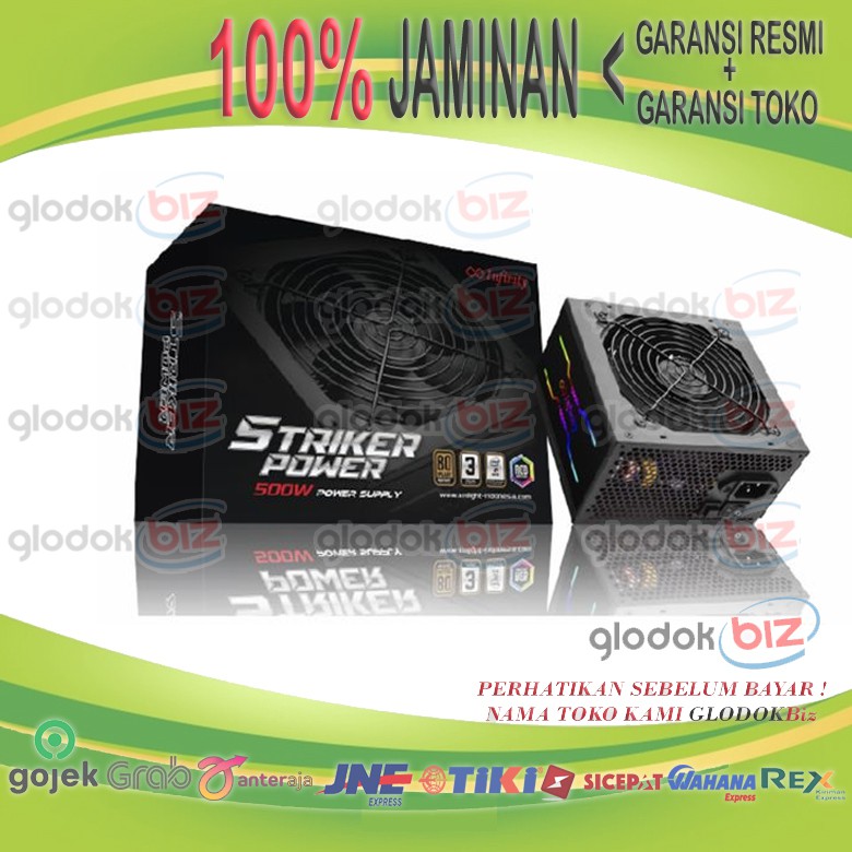PSU Infinity Striker 500W RGB Power Supply PC