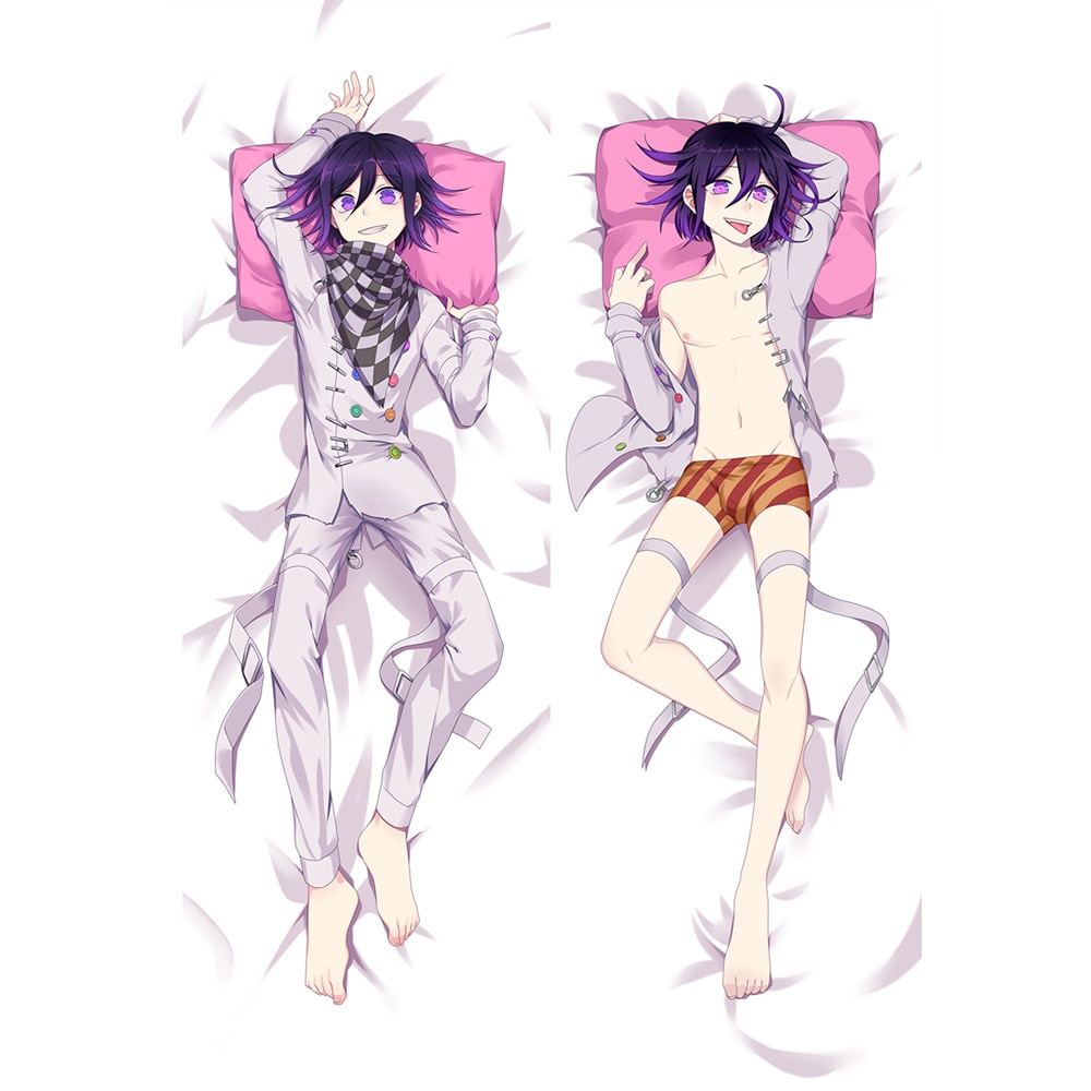 PREORDER Anime Danganronpa Ouma Kokichi Cosplay Hugging Body Naegi Makoto Pillow Case Home Bedding P