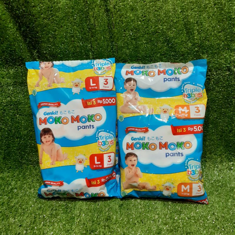 GENKI MOKO MOKO PANTS KEMASAN SACHET ISI 3 PADS