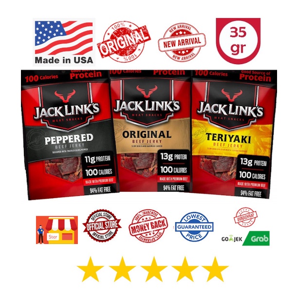

Jack Links Beef Jerky Dendeng Sapi USA/Amerika