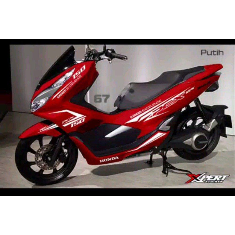 cutting sticker pcx merah